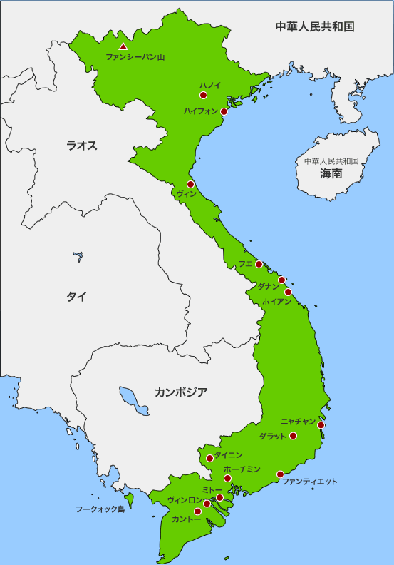 【図】ベトナムの地図